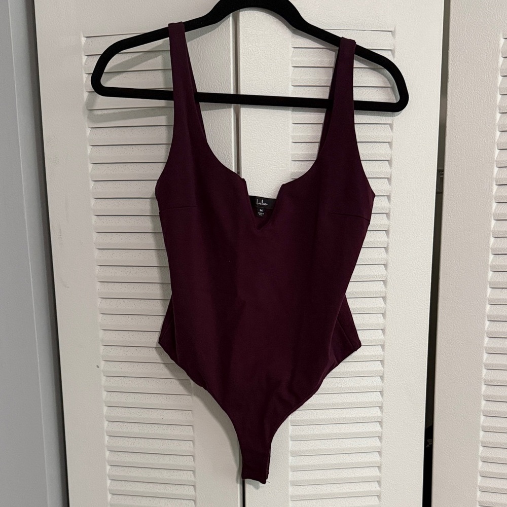 Lulu's Girls Deep Plum One-Piece Bathing Suit